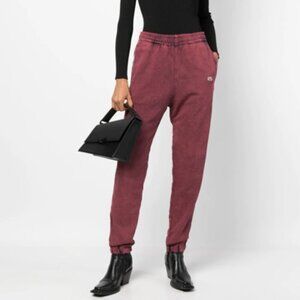 Diesel Women's D-lab Track Denim Joggjeans In Red. Sz: M